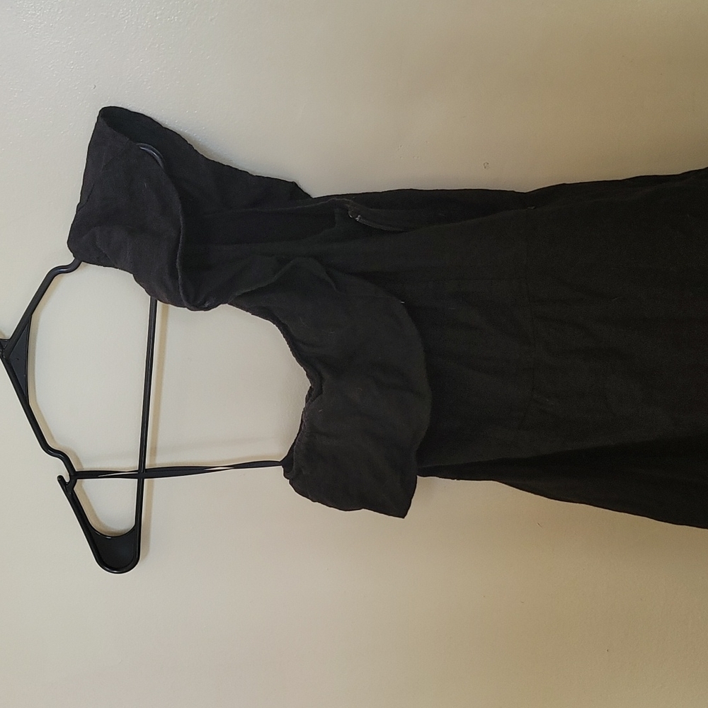 💥Hollister💥 Small, Black,  one shoulder, ruffle, midi dress! 👗 - Picture 2 of 4